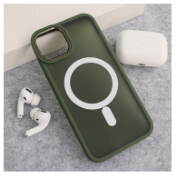 Maska Candy Shield Mag Case za iPhone 13 tamno zelena
