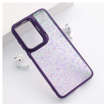 Maska Crystal Dots za Samsung S24 FE/ S721B ljubicasta