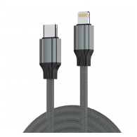 Kabel LDNIO LC442I 30w, Type C na iPhone Lightning sivi 2m