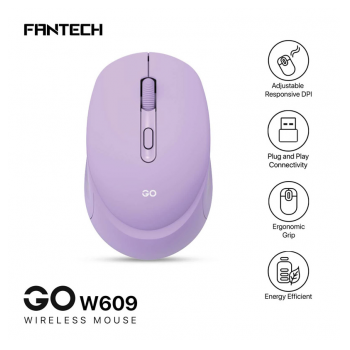 Mis Wireless Gaming Fantech W609 GO ljubicasti