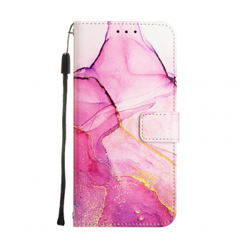 Maska na preklop Marble za Xiaomi Redmi 13 4G pink