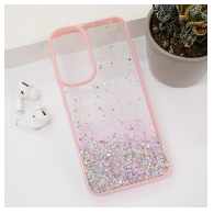 Maska Frame Glitter za Samsung A16 5G/ A166B roze