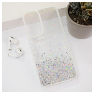 Maska Frame Glitter za Samsung A16 5G/ A166B bela