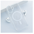 Maska Berlia Crystal Armor Magnetic za iPhone 16 transparent bela