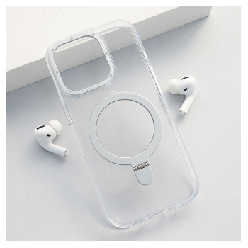 Maska Berlia Clear Bracket Magnetic za iPhone 16 Pro transparent