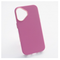 Maska Beautiful Shine Leather za iPhone 16 pink