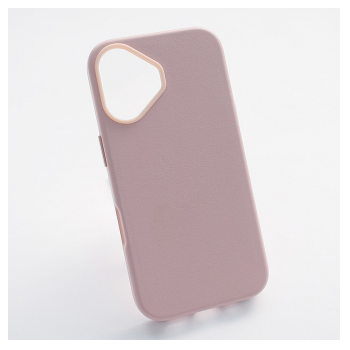 Maska Beautiful Shine Leather za iPhone 16 roze