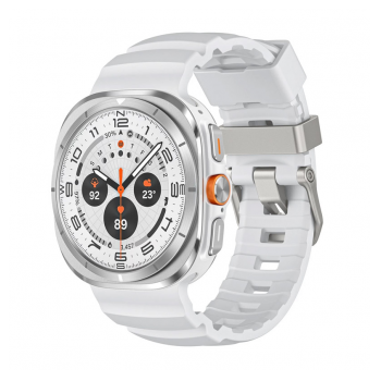 Silikonska narukvica za pametni sat Samsung Galaxy watch Ultra 47 mm bela
