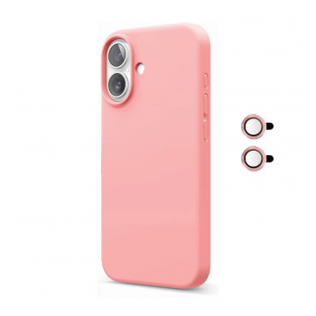 Maska Magnetic Lens za iPhone 16 roze