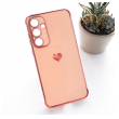 Maska Heart Frame za Samsung A55 5G/ A556B roze