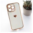 Maska Heart Frame za iPhone 15 Pro Max bela