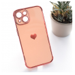 Maska Heart Frame za iPhone 15 roze