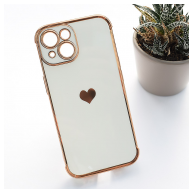 Maska Heart Frame za iPhone 15 bela