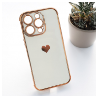 Maska Heart Frame za iPhone 16 Pro Max bela