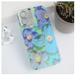 Maska Painting Flower za iPhone 16 plava