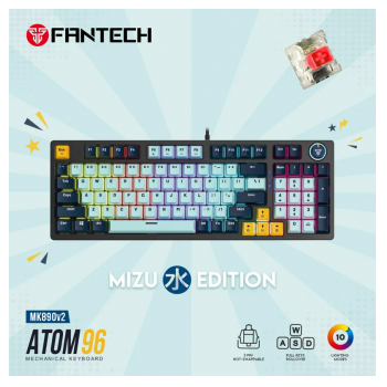 Tastatura Mehanicka Gaming Fantech MK890 RGB Atom MK96 SkyBlue (Red switch)