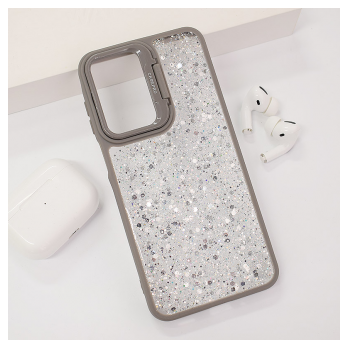 Maska Crystal Dots za Samsung A16 5G/ A166B siva