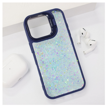 Maska Crystal Dots za iPhone 16 plava