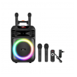 Bluetooth zvucnik 50W karaoke set sa 2 mikrofona ZQS15113 crni
