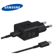 Kucni punjac Samsung 25W Type-C + kable Type-C (EP-T2510) crni