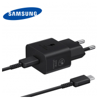 Kucni punjac Samsung 25W Type-C + kable Type-C (EP-T2510) crni