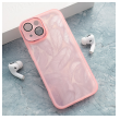 Maska Glitter Feather za iPhone 15 roze