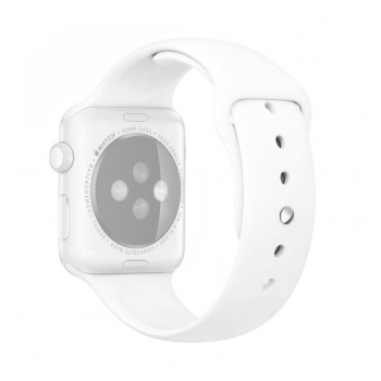 Narukvica Moye za Apple Watch Silicone Strap 44/ 45/ 49 white