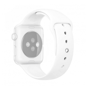 Narukvica Moye za Apple Watch Silicone Strap 44/ 45/ 49 white