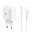 Kucni punjac KONFULON Joko JK91+DC66 PD 20W sa kablom Type-C na iPhone Lightning beli 1m