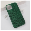 Maska Croco Leather za iPhone 13 zelena