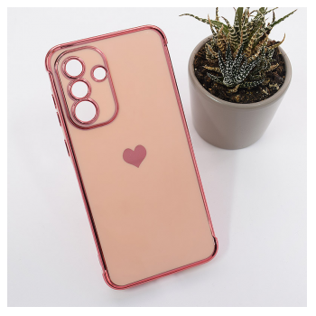 Maska Heart Frame za Samsung A56 5G/ A566B roze