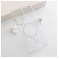 Maska Berlia Crystal Armor Magnetic za Samsung S25 Ultra/ S938B transparent bela