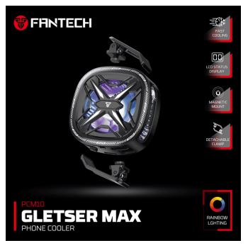 Cooler za telefon Fantech PCM10 GLESTER MAX RGB crni