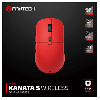 Mis Wireless Gaming Fantech WG9S Kanata S crveni