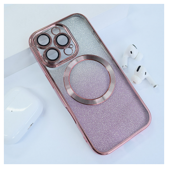 Maska Mag Case Electroplated za iPhone 16 Pro roze