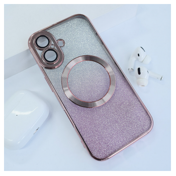 Maska Mag Case Electroplated za iPhone 16 roze