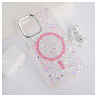 Maska Mag Case Glue za iPhone 16 svetlo roza