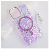 Maska Mag Case Glue za iPhone 16 ljubicasta