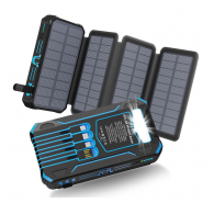 Solarni Power Bank 905-IE 20000 mAh sa LED lampom plavi