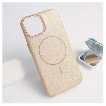 Maska Mag Case Fashion Glitter za iPhone 15 zlatna