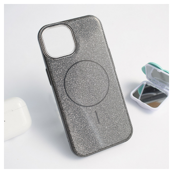 Maska Mag Case Fashion Glitter za iPhone 15 crna