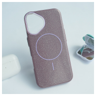Maska Mag Case Fashion Glitter za iPhone 15/ 16 ljubicasta