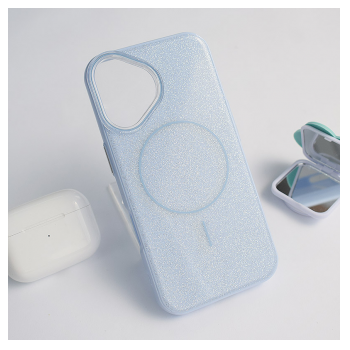 Maska Mag Case Fashion Glitter za iPhone 16 plava