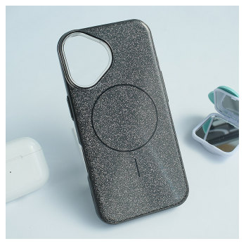 Maska Mag Case Fashion Glitter za iPhone 16 crna