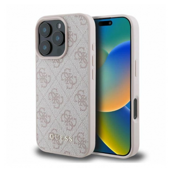 Maska Guess 4G Classic za iPhone 16 Pro Max pink