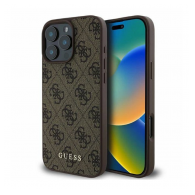 Maska Guess 4G Classic za iPhone 16 braon