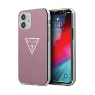Maska Faceplate Frost Guess iPhone 12 Mini pink.