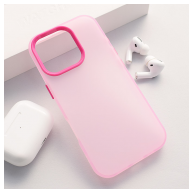 Maska Electro Glow Frame za iPhone 16 Pro roze