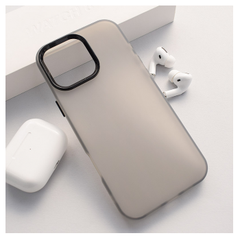 Maska Electro Glow Frame za iPhone 16 Pro Max crna