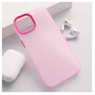 Maska Electro Glow Frame za iPhone 13 roze